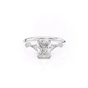 2.00 CT Radiant Cut Moissanite Engagement Ring Mapple Gems
